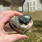 Ocean Jasper Heart Palm Stone