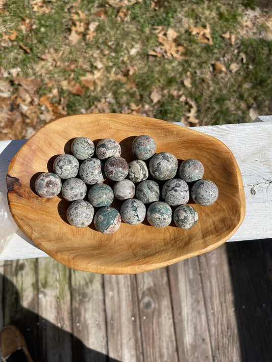 1 Flower rhyolite mini sphere