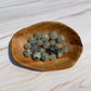 Mini Prehnite Crystal Sphere: Meditation Stone Carving (0.8in)