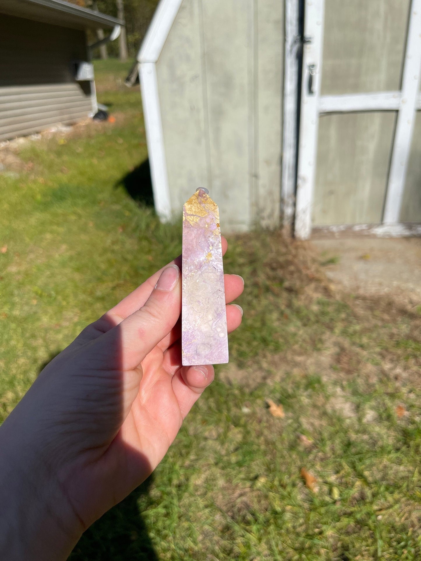 Phosphosiderite Crystal Tower