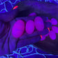 Pink Calcite Tumbled Stone: UV Reactive Pocket Stone