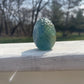 Green Fluorite Crystal Dragon Egg Carving