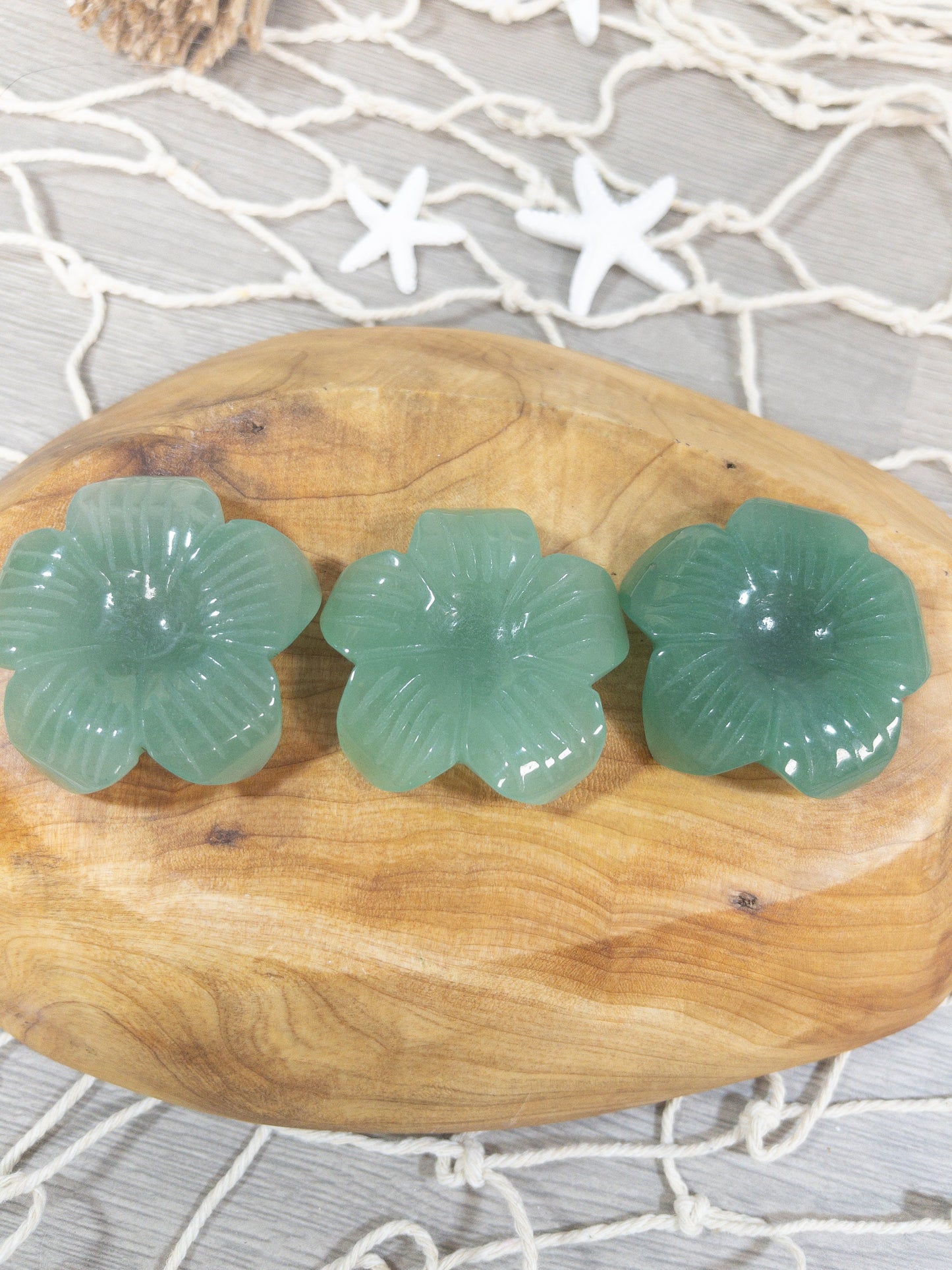 Green Aventurine Flower Sphere Holder | Manifest abundance and prosperity