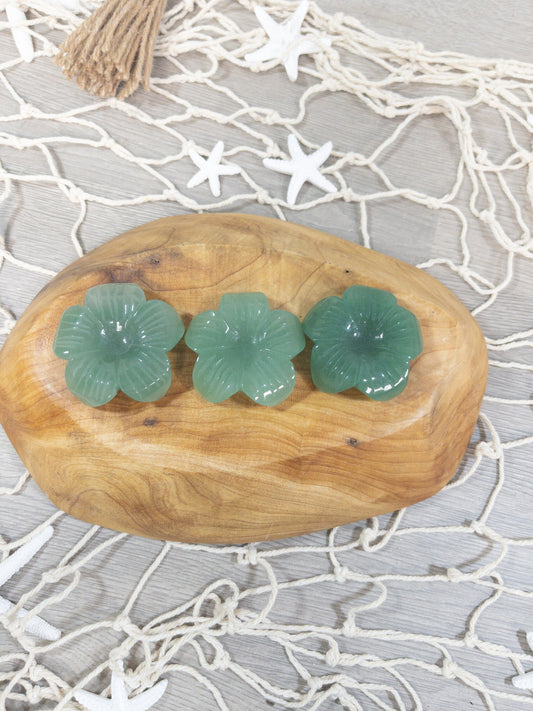 Green Aventurine Flower Sphere Holder | Manifest abundance and prosperity