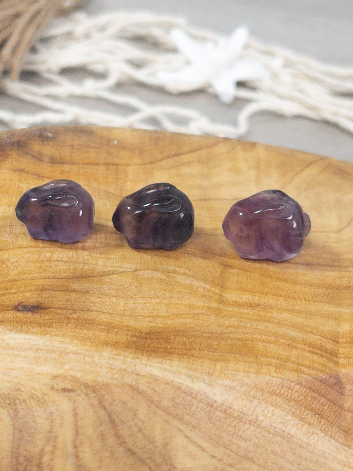 Mini Fluorite Crystal Bunny