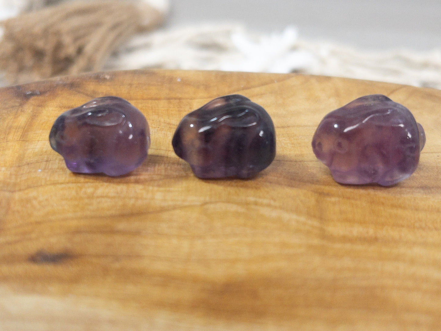 Mini Fluorite Crystal Bunny