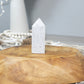 White Mexican Crazy Lace Agate Tower: Crystal Carving, Meditation Stone