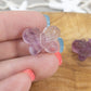 Mini Fluorite Crystal Butterfly: Meditation Stone Carving