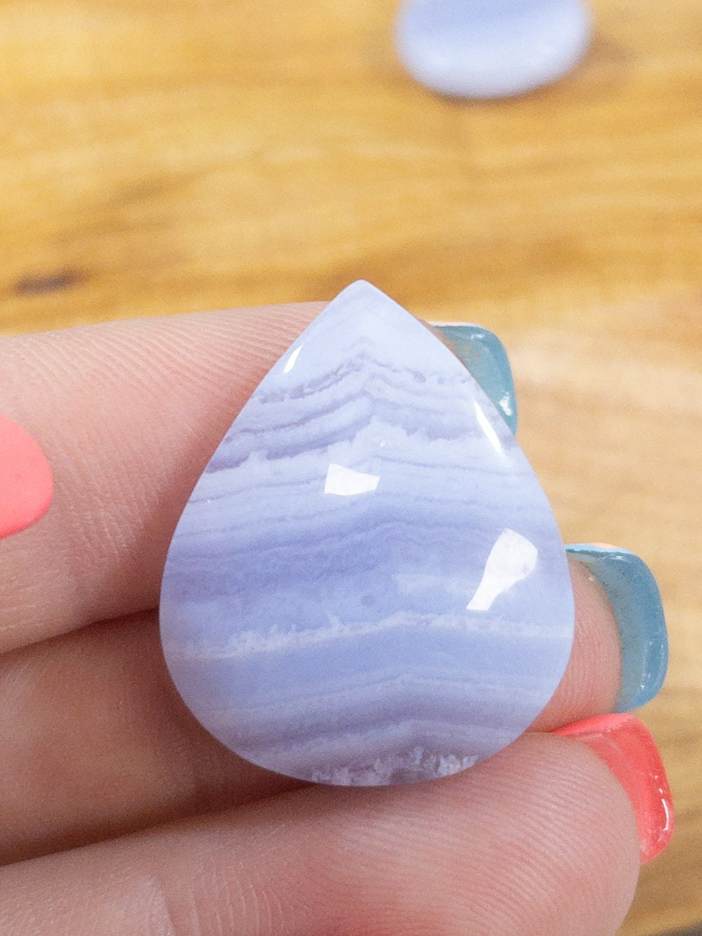 Blue Lace Agate Cabochon
