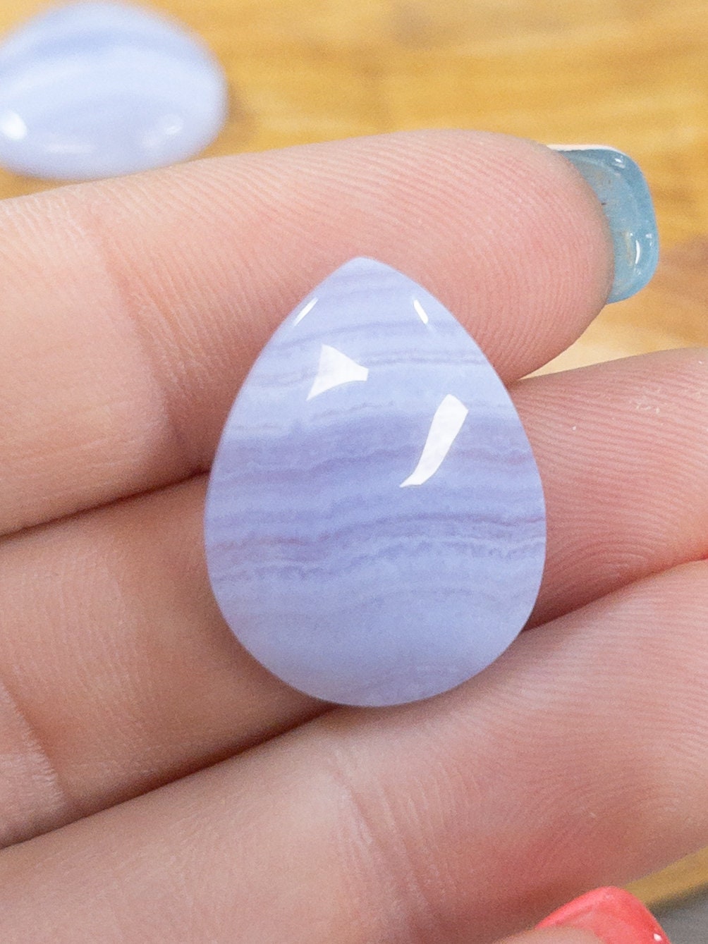 Blue Lace Agate Cabochon