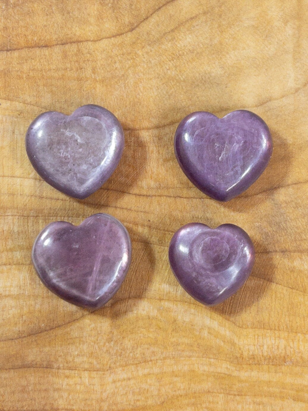 Lepidolite Heart: Purple Mica Crystal Carving
