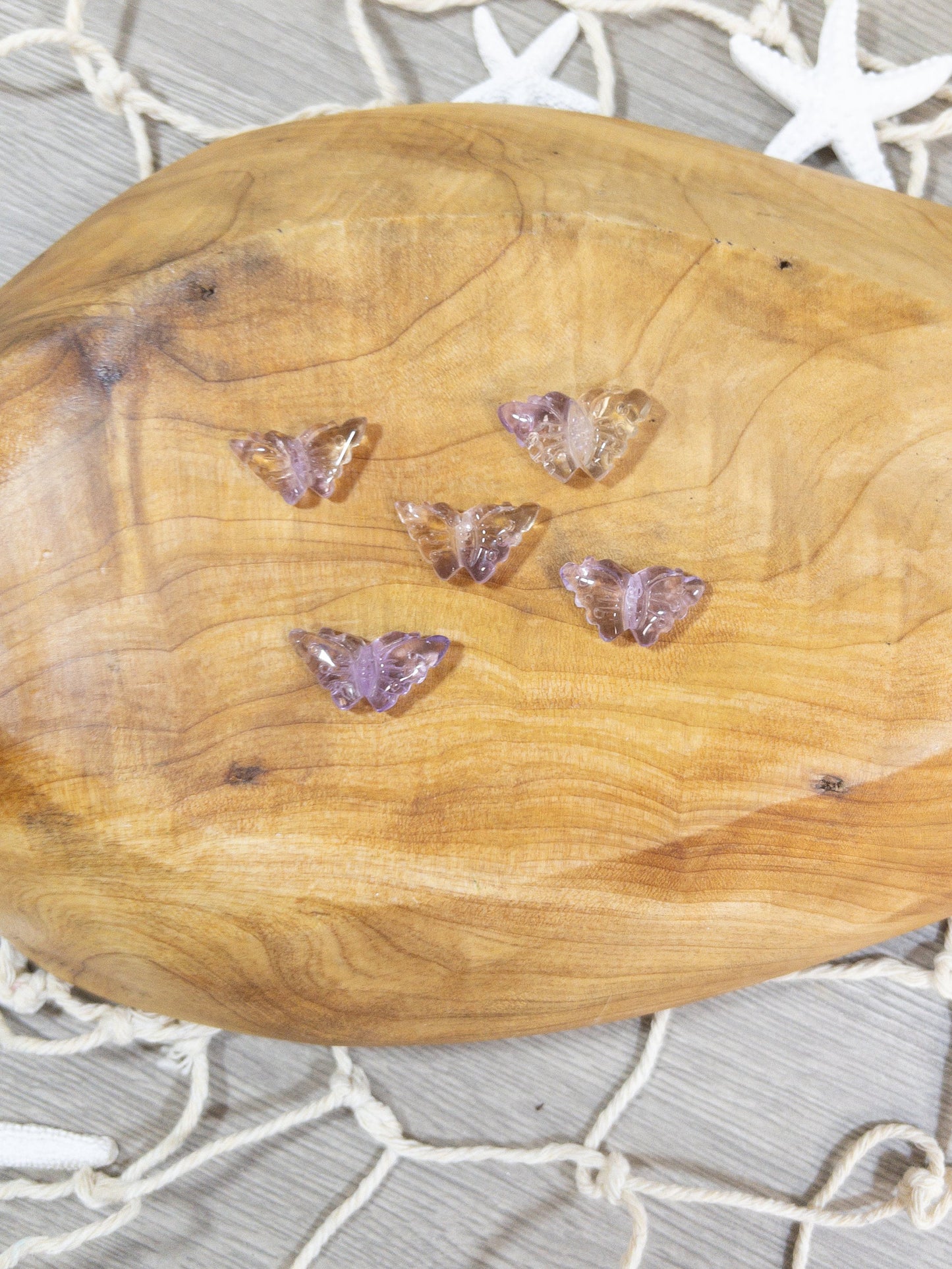 Mini Ametrine Butterfly Carving | crystal carving | meditation | protection