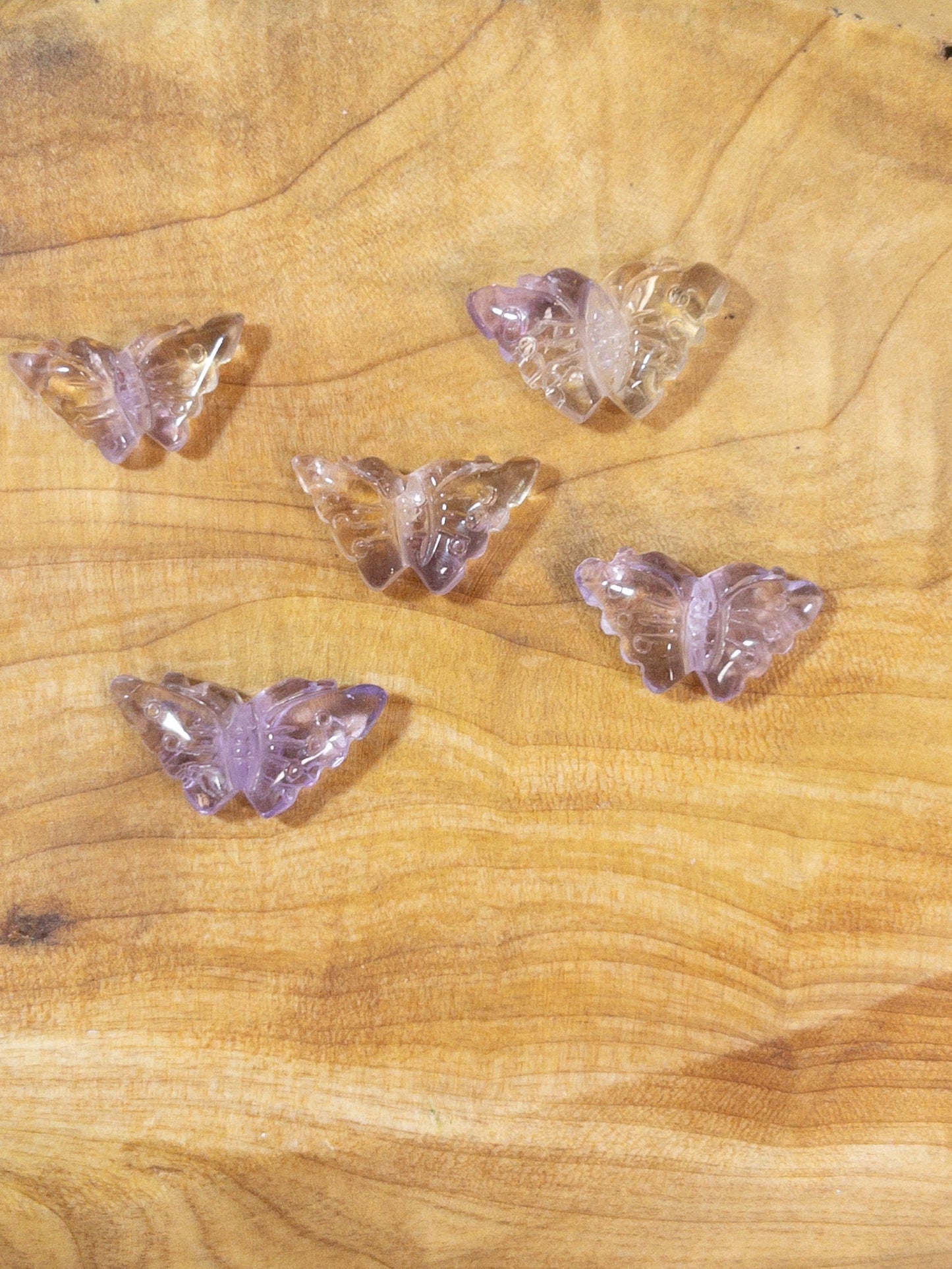 Mini Ametrine Butterfly Carving | crystal carving | meditation | protection