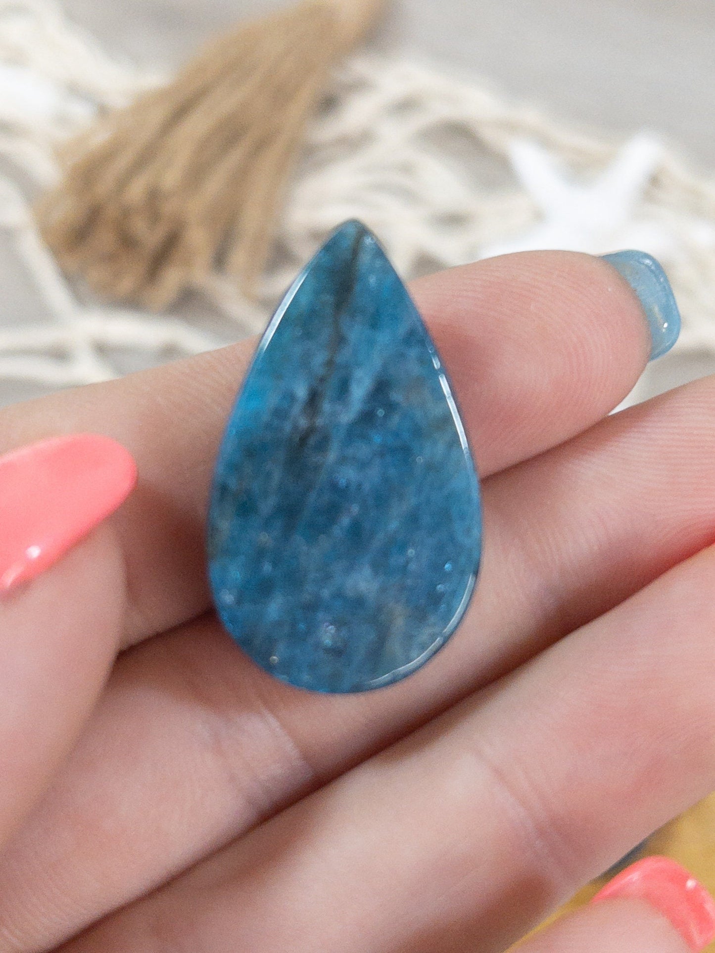 Blue Apatite Cabochon