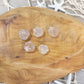 Mini Flower Agate Paw Carving