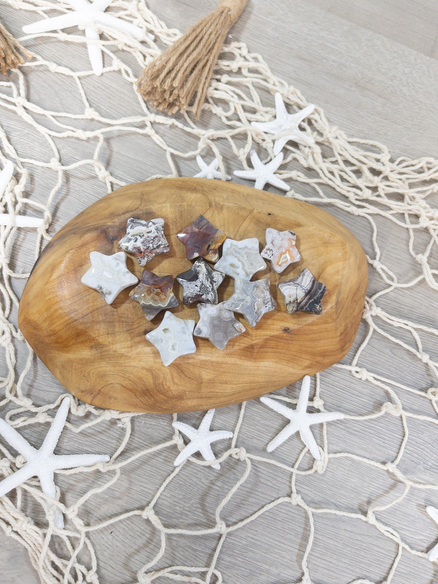 Mexican Agate Star Carving