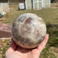 XL Sunstone Moonstone Sphere: Flashy Crystal Carving