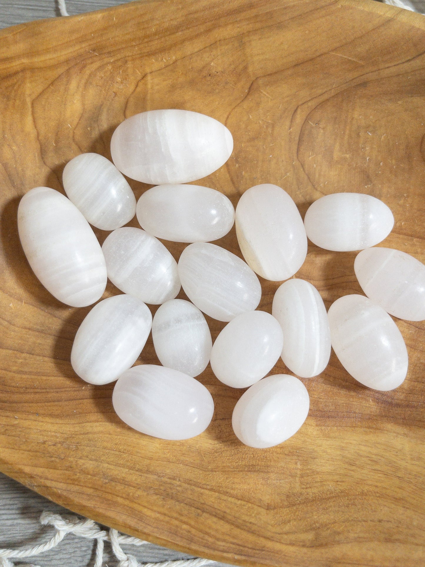 Pink Calcite Tumbled Stone: UV Reactive Pocket Stone