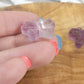 Mini Fluorite Crystal Butterfly: Meditation Stone Carving