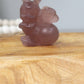 Strawberry Quartz Bee Carving