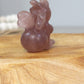 Strawberry Quartz Bee Carving