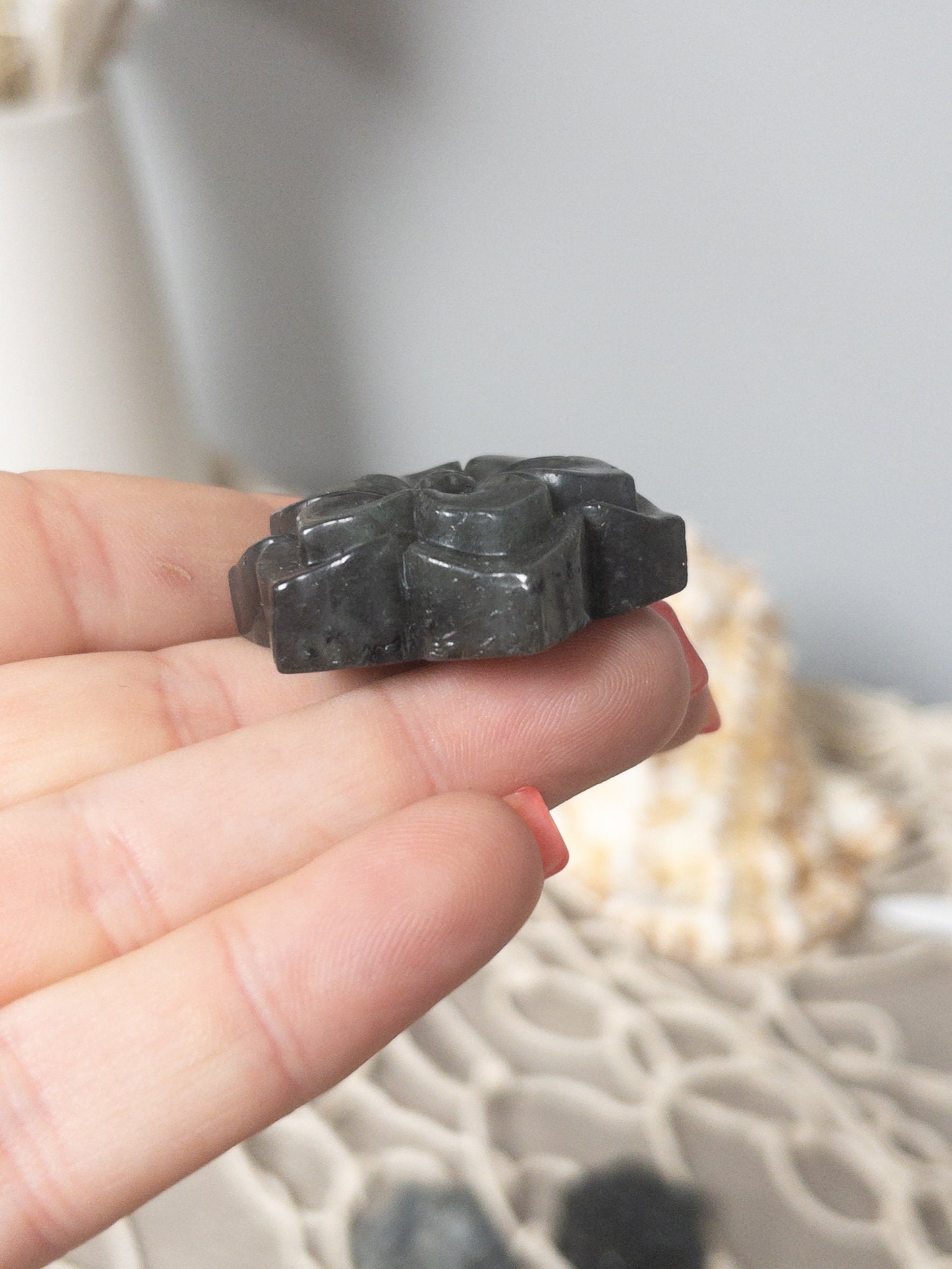 Labradorite Crystal Flower: Anxiety Relief Stone