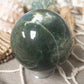 Moss agate sphere