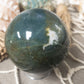 Moss agate sphere