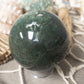 Moss agate sphere