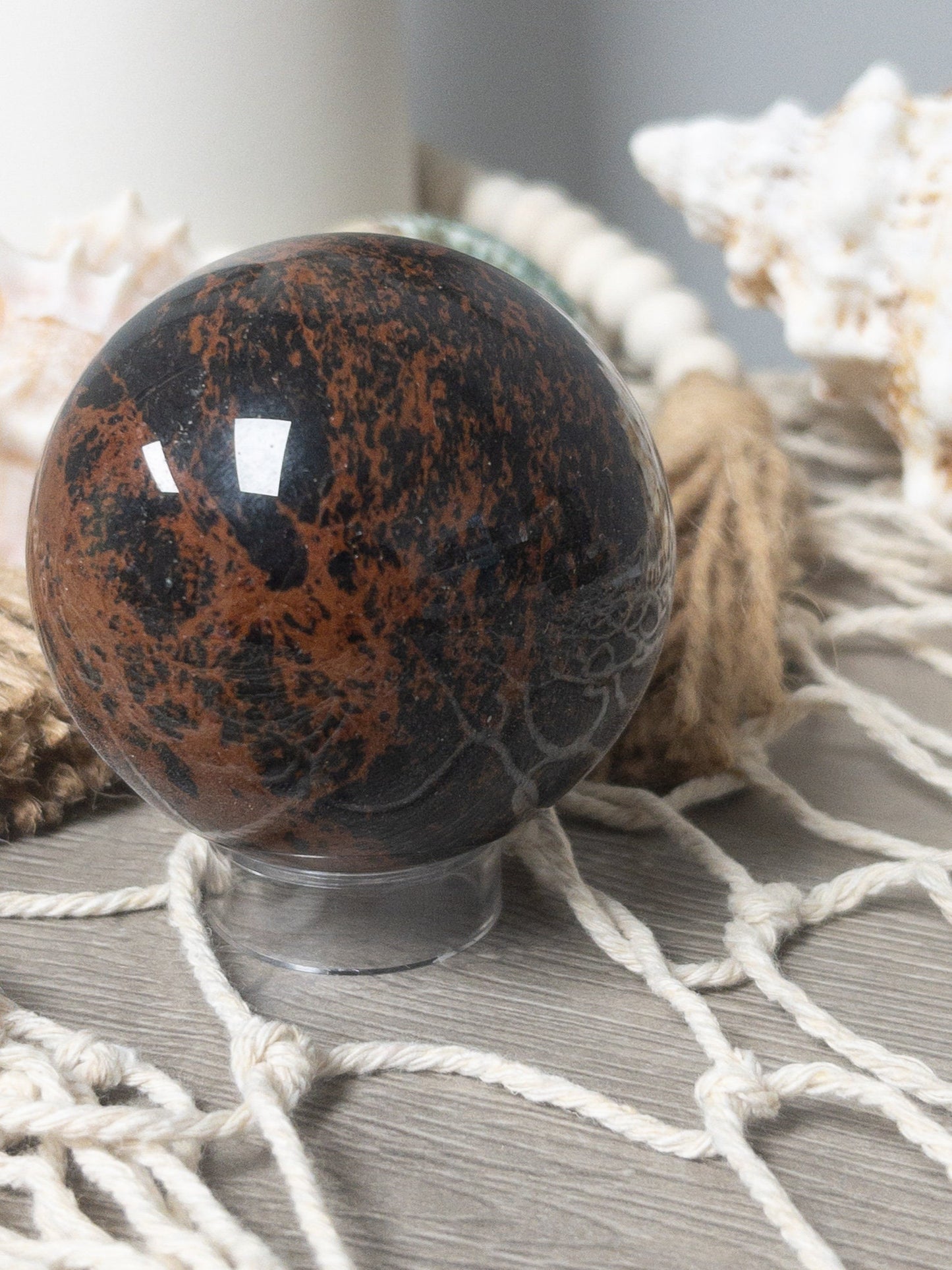 Large Mahogany Obsidian Sphere