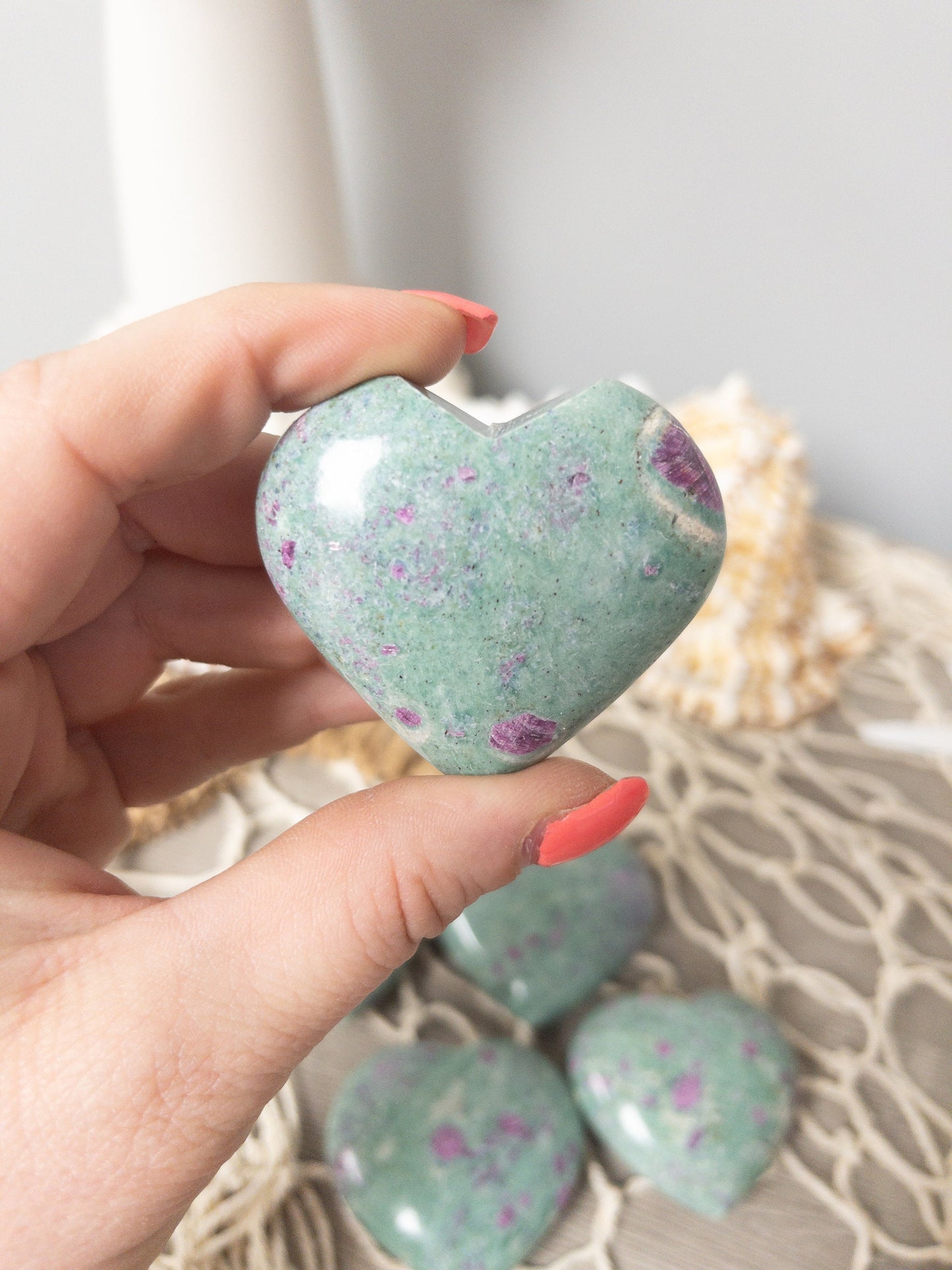 Ruby Fuchsite Heart