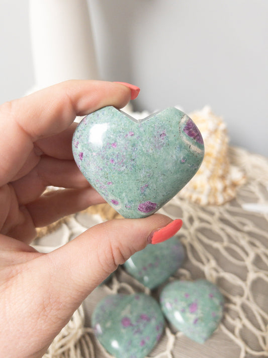 Ruby Fuchsite Heart