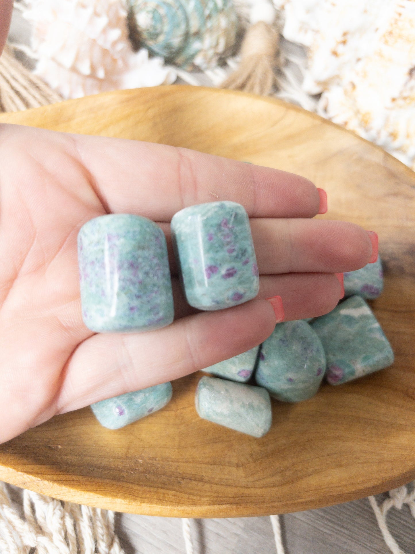 Ruby Fuchsite Tumbled Stone