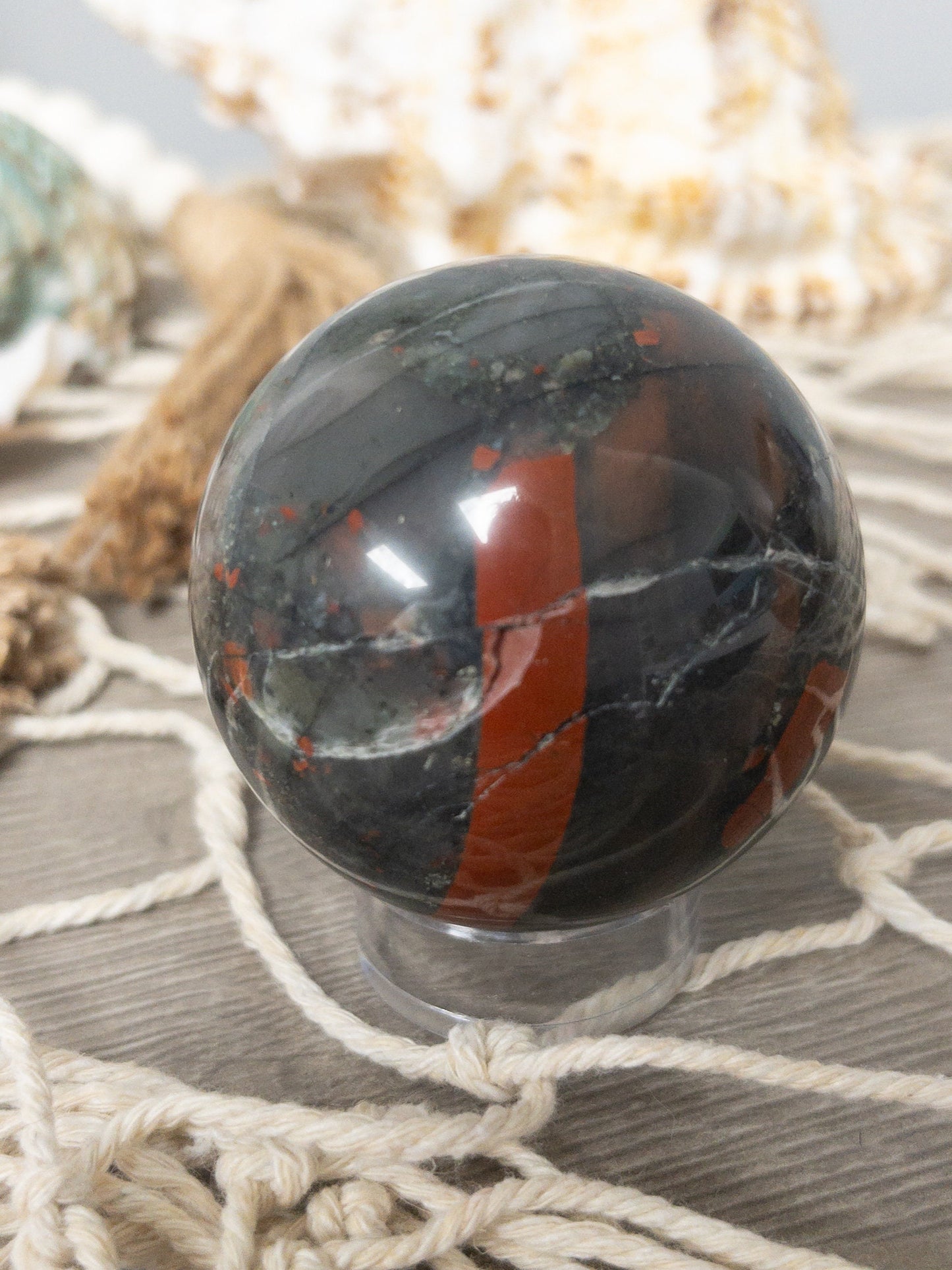 African Bloodstone Sphere