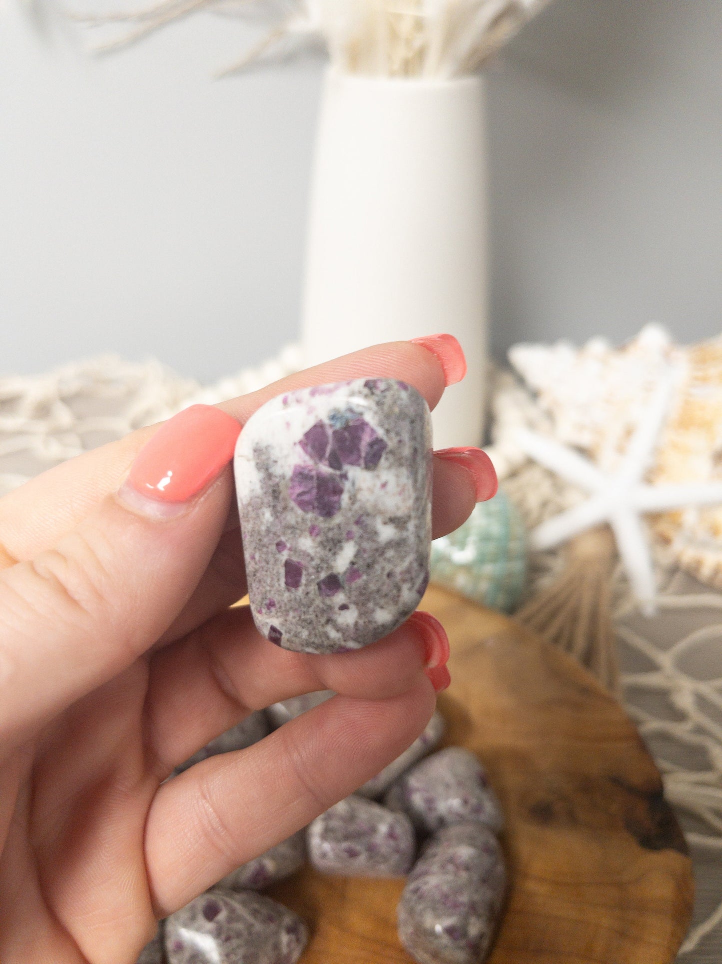 Ruby in Matrix Tumbled Stone