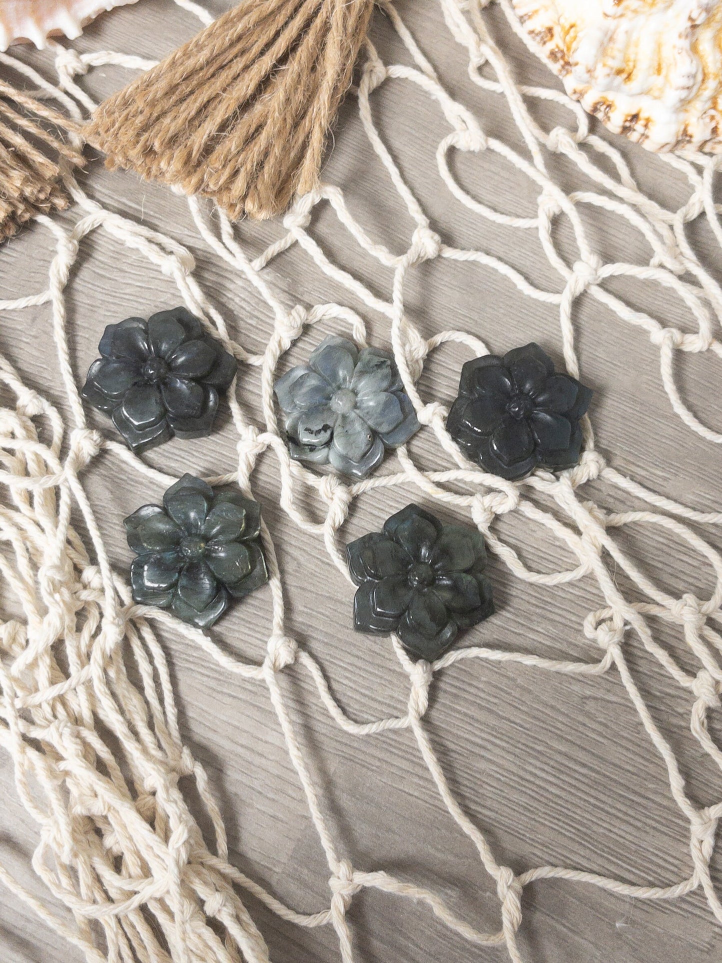 Labradorite Crystal Flower: Anxiety Relief Stone