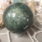 Moss agate sphere