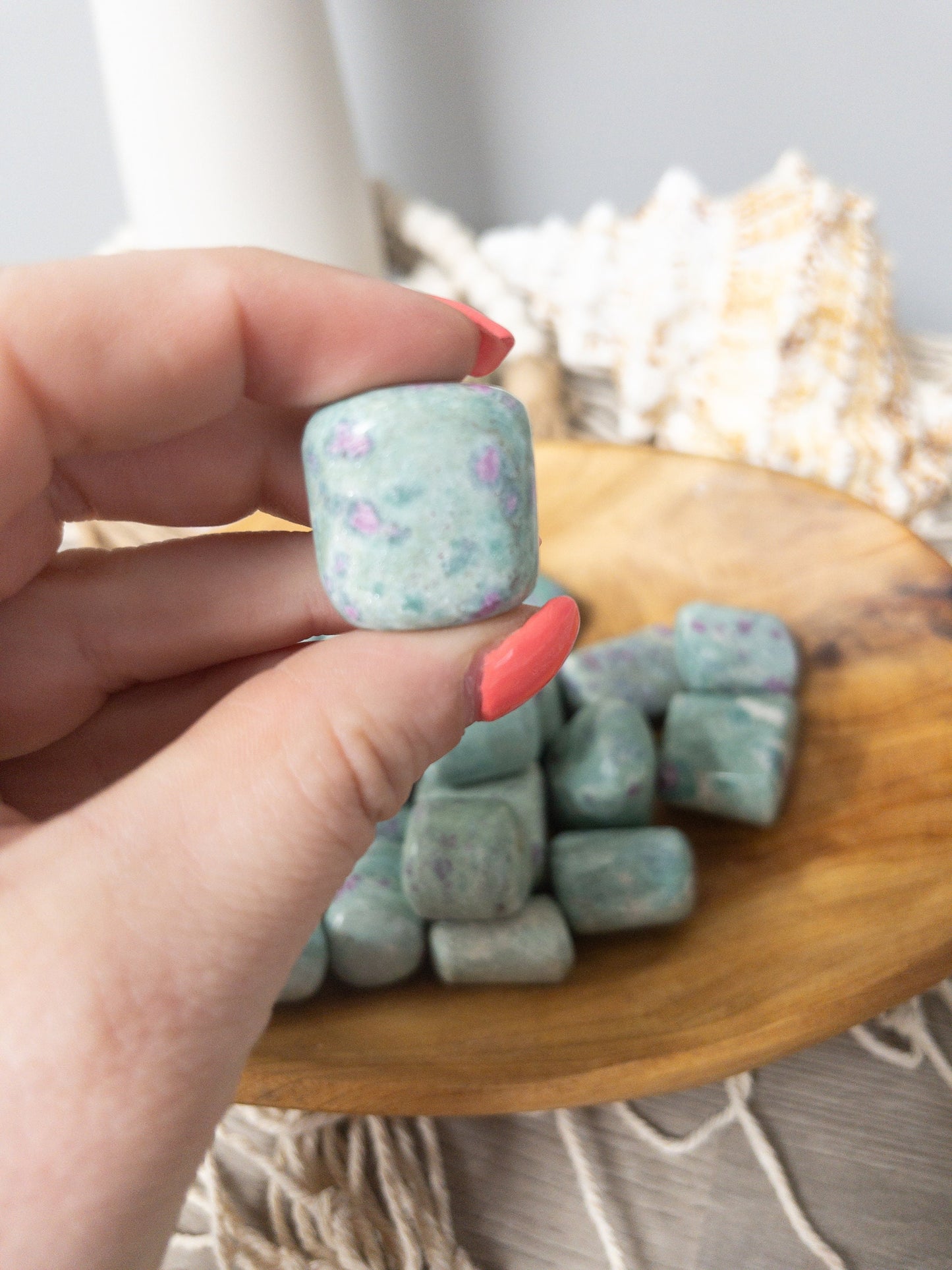 Ruby Fuchsite Tumbled Stone