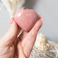 Pink Thulite Heart Palm Stone