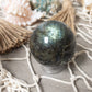 Labradorite Crystal Sphere: Anxiety Relief, Intuition Stone
