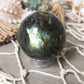 Labradorite Crystal Sphere: Anxiety Relief, Intuition Stone