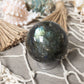 Labradorite Crystal Sphere: Anxiety Relief, Intuition Stone