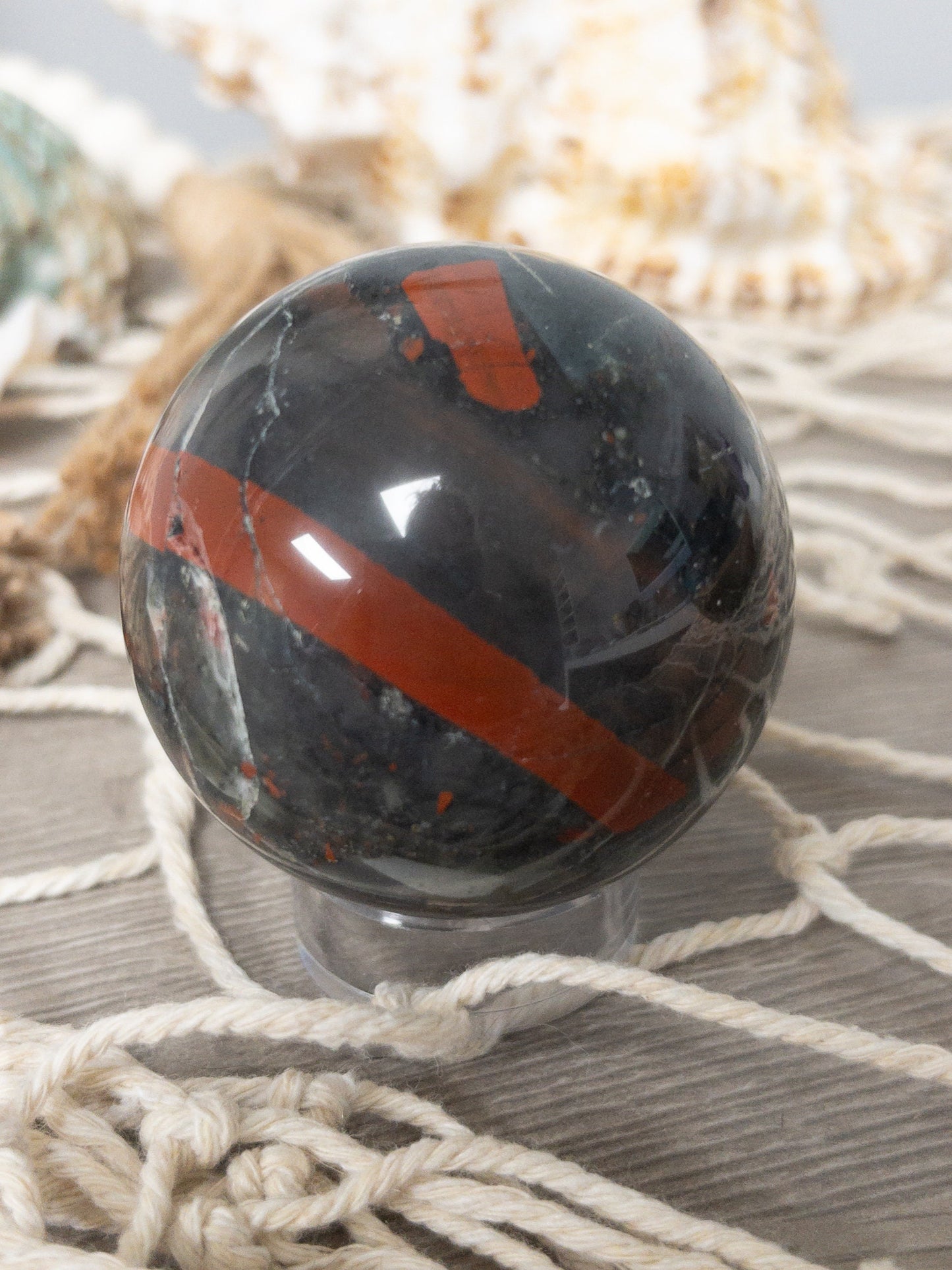 African Bloodstone Sphere