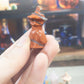 1 Mini cat with witch hat carving | Halloween carvings