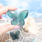 Green Fluorite 3D butterfly carving