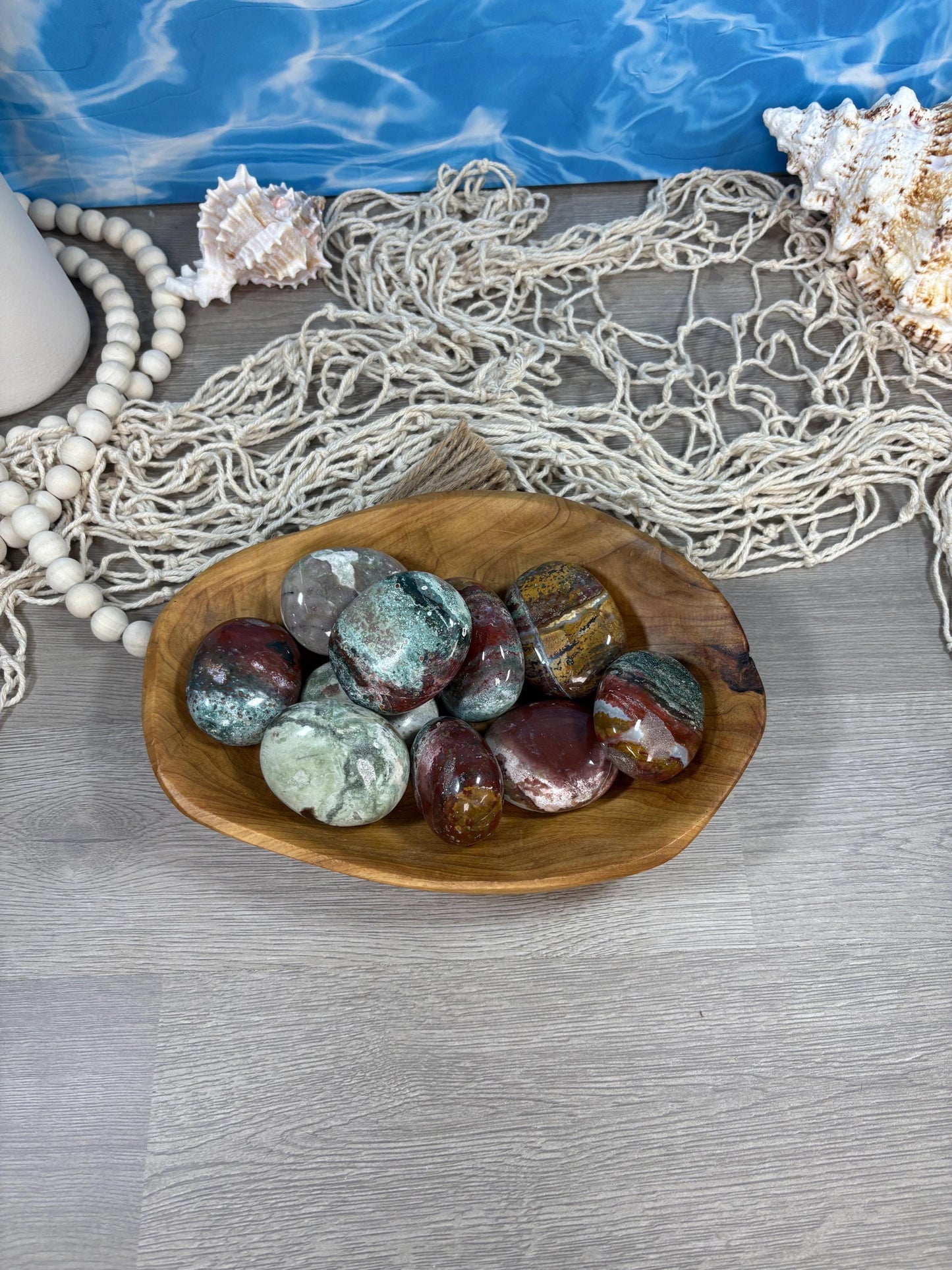 Uniquely Crafted Unicorn Jasper Crystal Palm Stone