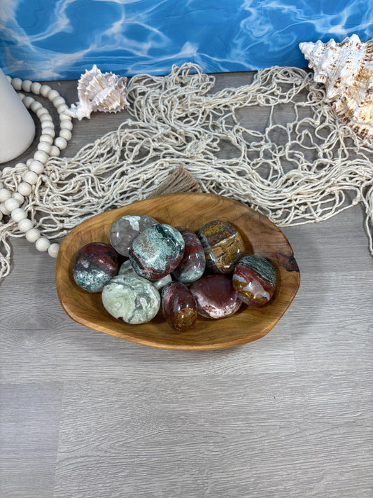 Uniquely Crafted Unicorn Jasper Crystal Palm Stone