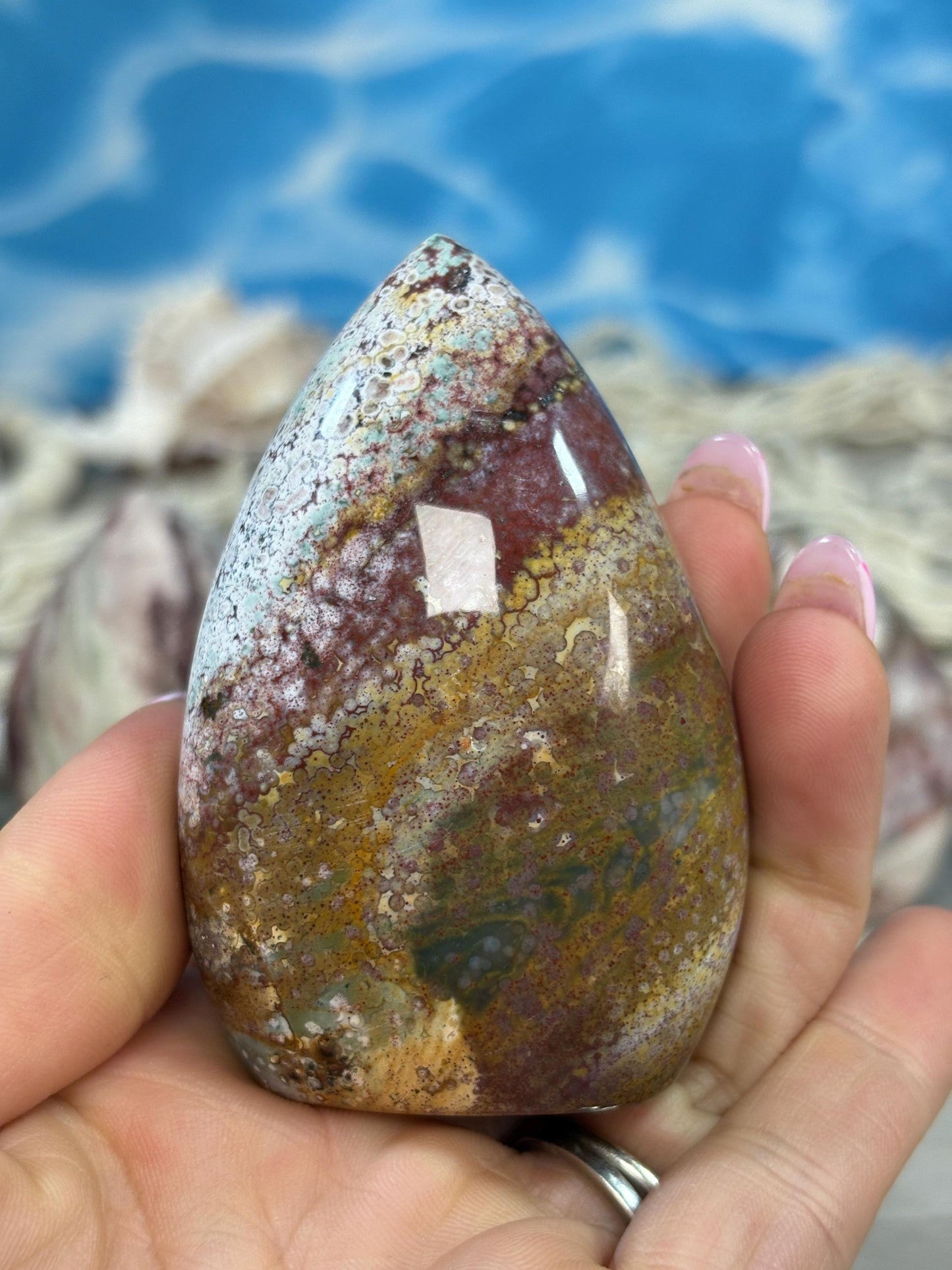 Uniquely Crafted Unicorn Jasper Crystal Flames