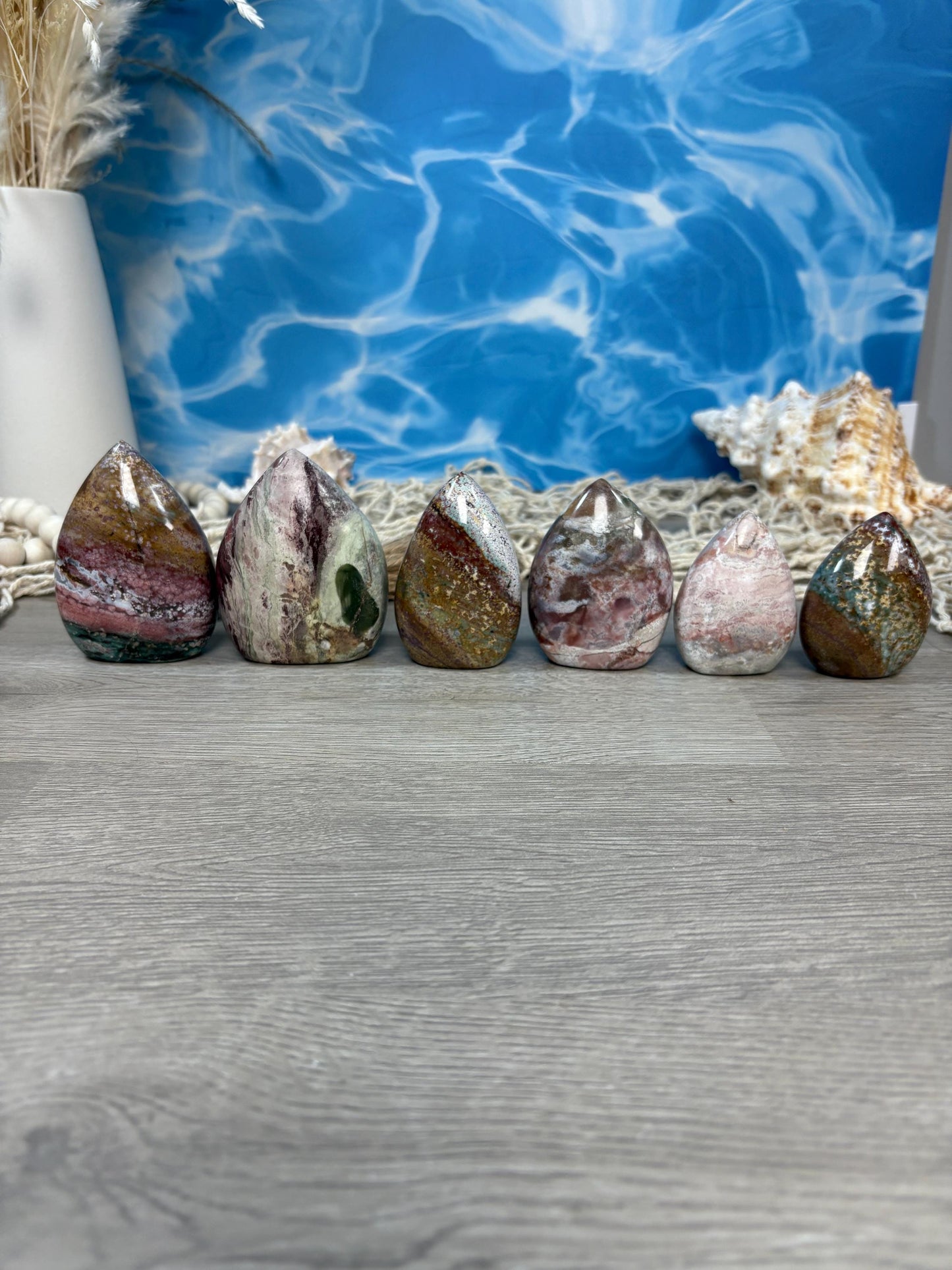Uniquely Crafted Unicorn Jasper Crystal Flames