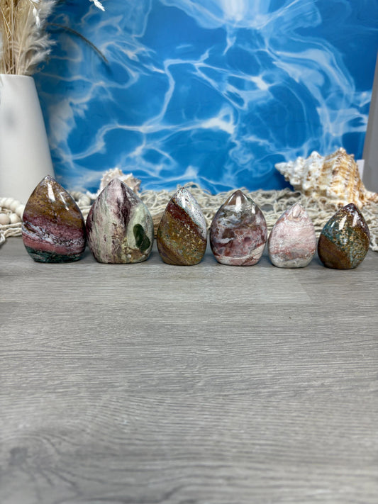 Uniquely Crafted Unicorn Jasper Crystal Flames